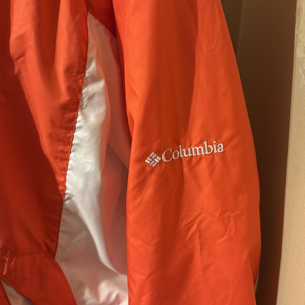 Columbia Women's Pink Organge and White Jacket - Picture 2 of 6